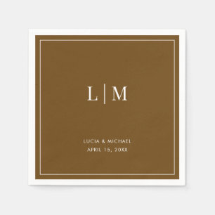 Serviette en papier pour cocktail de mariage