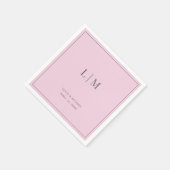 Serviette en papier pour cocktail de mariage (Coin)