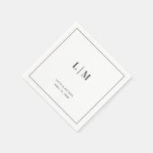 Serviette en papier pour cocktail de mariage (Coin)