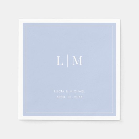 Serviette en papier pour cocktail de mariage (Devant)