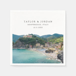 Serviette en papier pour cocktail de mariage à Mon