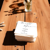 Serviette en papier pour cocktail de mariage minim