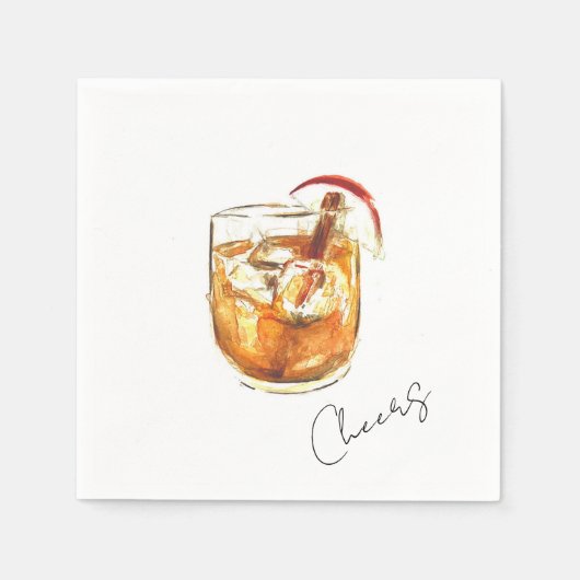 Serviette en papier pour cocktails (Devant)