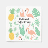 Serviette en papier pour enterrement de vie de jeu (Devant)