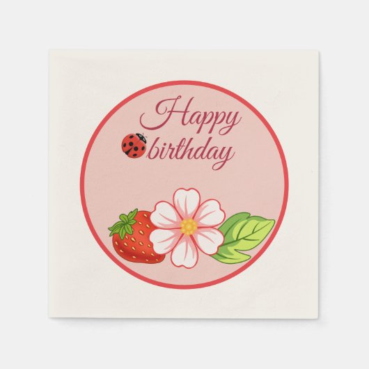 Serviette en papier pour fête (Devant)
