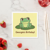 Serviette en papier pour fête d'anniversaire de gr (En situation)