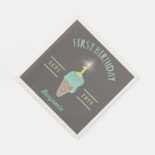 Serviette en papier pour fête d'anniversaire Ice C (Coin)