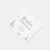 Serviette en papier pour fête d'anniversaire Winte (Coin)