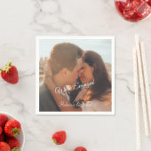 Serviette en papier pour fête de fiançailles photo (En situation)