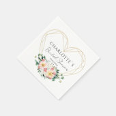 Serviette en papier pour fête de mariage Heart-Flo (Coin)