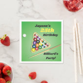 Serviette en papier pour fête de piscine Green and (En situation)