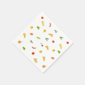 Serviette en papier pour fête élégante de pizza po (Coin)