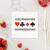 Serviette En Papier Pour Gagner Au Jeu De Bridge Doit Obéir À La Logiq (En situation)