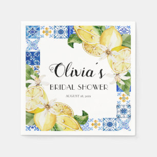 Serviette en papier pour la douche de mariée au ci