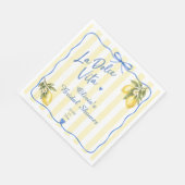 Serviette en papier pour la douche de mariée La Do (Coin)