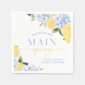 Serviette en papier pour la douche de mariée Main (Devant)