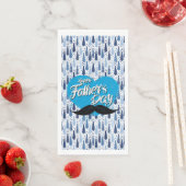 Serviette en papier pour la fête des pères (En situation)