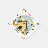 Serviette En Papier pour la marguerite printanière Jaune premier jour (Coin)