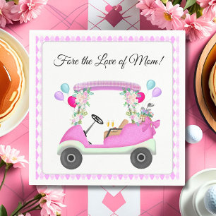 Serviette En Papier Pour l'amour de maman Brunch de golf de la fête de