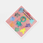 Serviette en papier pour l'anniversaire du monstre (Coin)