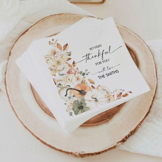 Serviette en papier pour le dîner de Thanksgiving