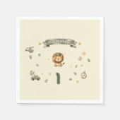 Serviette en papier pour le premier anniversaire d (Devant)