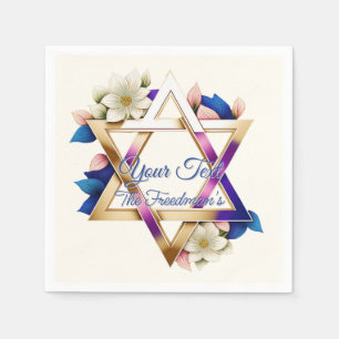 Serviette En Papier Pour les fêtes juives Indépendance Bar Mitzvah