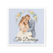 Serviette en papier pour mariage