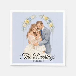 Serviette en papier pour mariage