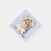 Serviette en papier pour mariage (Coin)