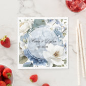 Serviette en papier pour mariage (En situation)