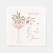 Serviette en papier pour mariage Modern Glass Wild (Devant)