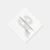 Serviette en papier pour mariage moderne rustique (Coin)