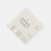 Serviette en papier pour mariage simple avec anecd (Coin)