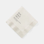 Serviette en papier pour mariage simple avec anecd (Coin)