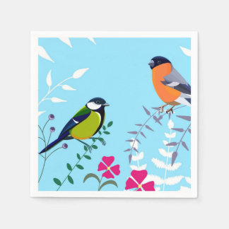 serviette en papier pour oiseaux