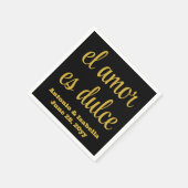 Serviette en papier pour réception de mariage El a (Coin)