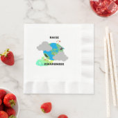 SERVIETTE EN PAPIER POUR SENSIBILISER LE PUBLIC ! (En situation)