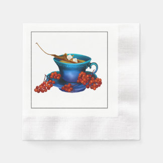 Serviette en papier pour thé d'automne déjeuner