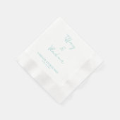 Serviette En Papier Pour toujours commence maintenant serviettes (Coin)