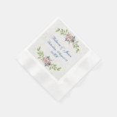 Serviette En Papier Pour toujours - Deux Coeurs - Un Amour (Coin)