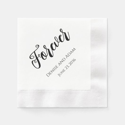 Serviette En Papier Pour Tous Les Mariages Réception Cocktail Serviett (Devant)
