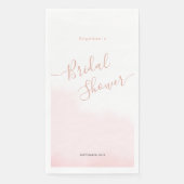 Serviette en papier pour une baby shower. (Devant)