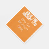 Serviette En Papier Pour Une Journée Orange (Coin)