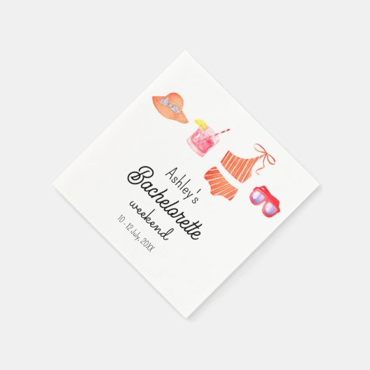 Serviette en papier pour week-end de bikini de pla (Coin)