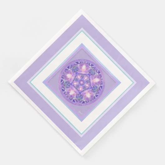 Serviette En Papier Pourpre W1 (Coin)