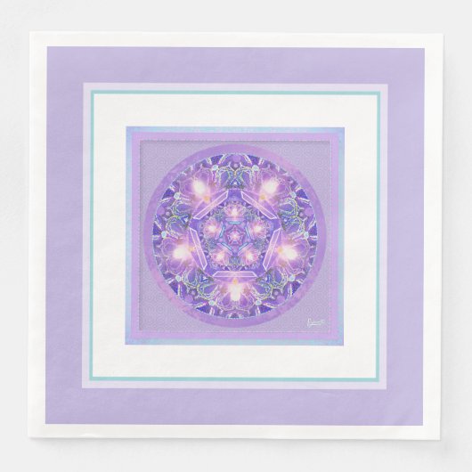 Serviette En Papier Pourpre W1 (Devant)