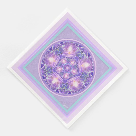 Serviette En Papier Pourpre W1 (Coin)