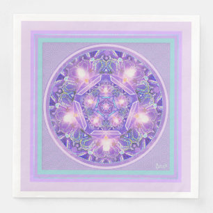 Serviette En Papier Pourpre W1