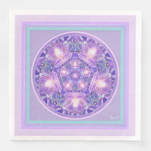 Serviette En Papier Pourpre W1 (Devant)